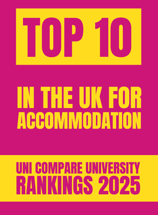 Top 10 in the UK for accommodation in the Uni Compare Rankings 2025